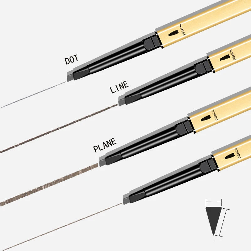 Dual-Ended Waterproof Eyebrow Pencil – Precise, Long-Lasting & Smudge-Proof Brow Makeup