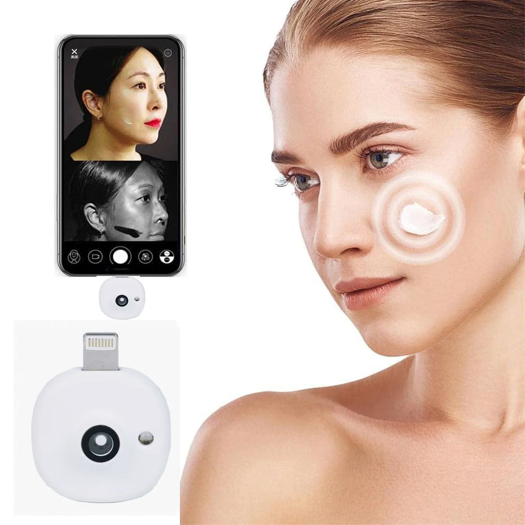 Mini UV Camera for iPhone Android Phone Visible Facial Sunscreen Protection Portable UV Camera for Sunscreen Test