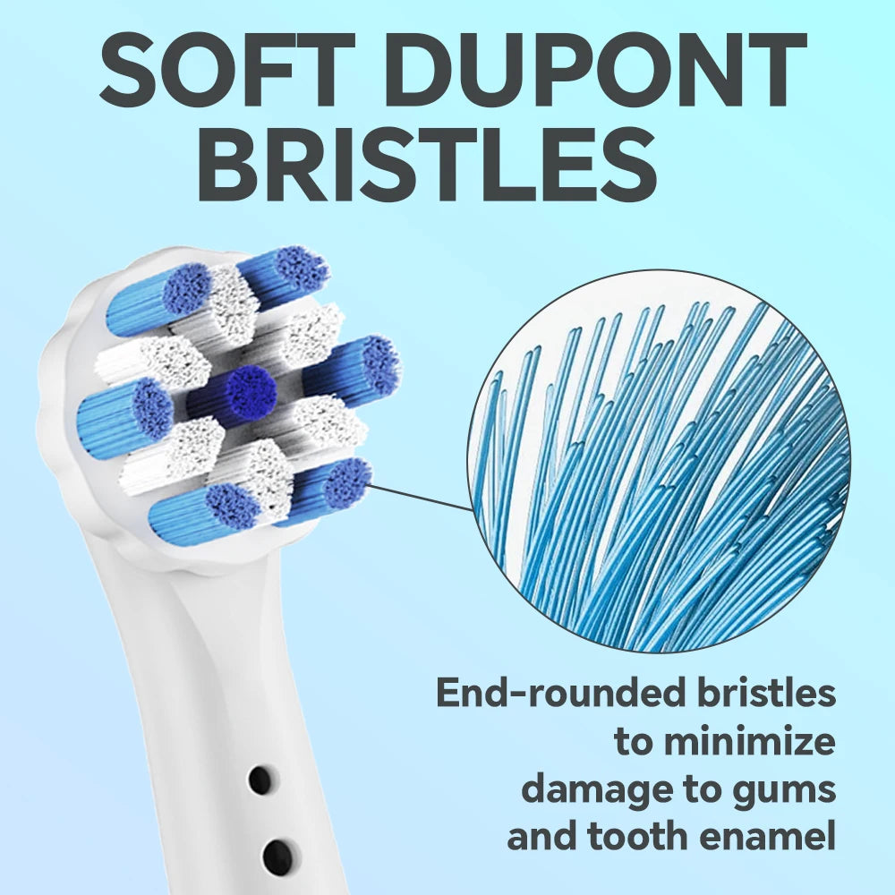 4/8/12 Pack Compatible with Oral B iO 2/3/4/5/6/7/8/9/10 Electric Toothbrush Replacement Brush Heads, Toothbrushes Head Refills