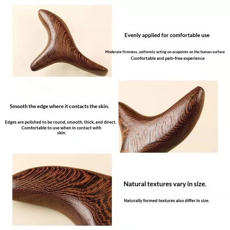Trigger Point Gua Sha Tool,Professional Lymphatic Drainage Device,Wooden Massage Equipment,Suitable for Back,Legs,Hands and Face