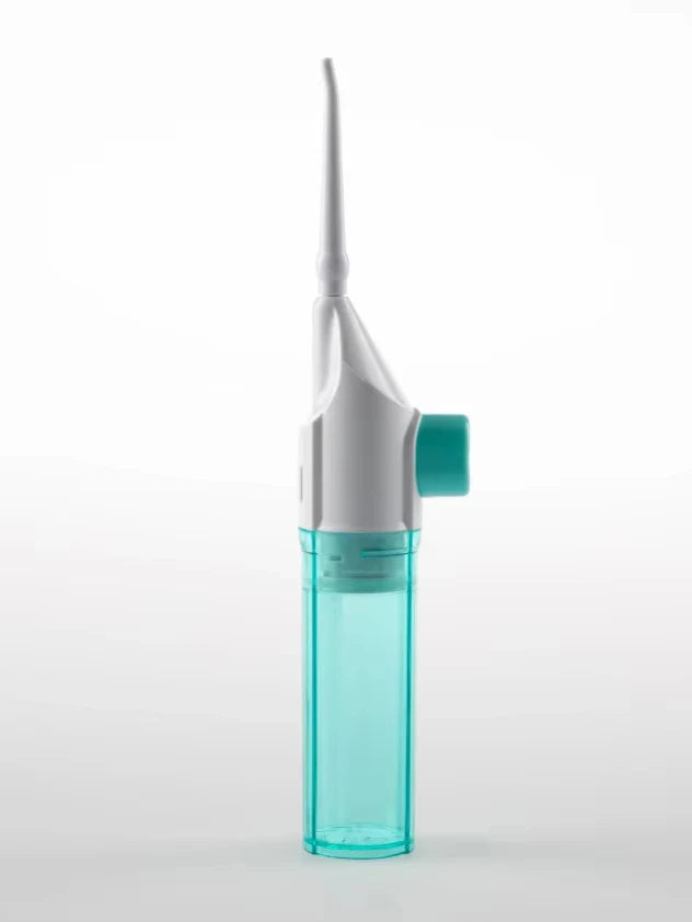 1PC High-Pressure Oral Irrigator - Portable Water Flosser, Manual Toothpick Style, Deep Cleans Gums & Teethn