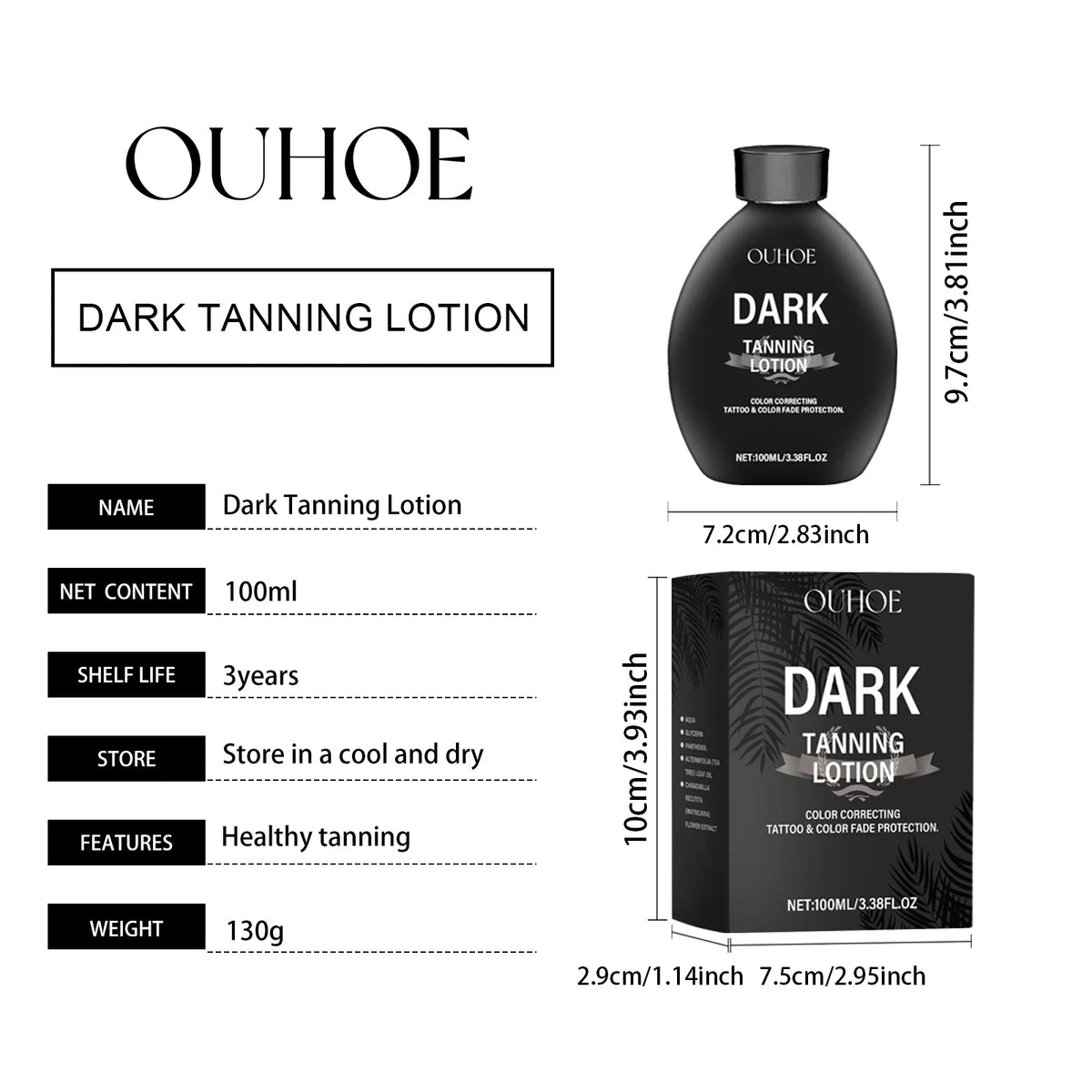 Self Tanning Lotion Long Lasting Bronzer Dark Wheat Sunless Tanner For Face Body Solarium Moisturizing Nourish Fake Tan Cream