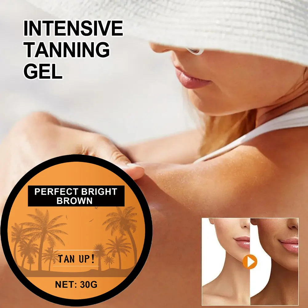 Nourishing natural tanning cream, durable skin tanning agent for face and body, bronzing self tanning lotion */&