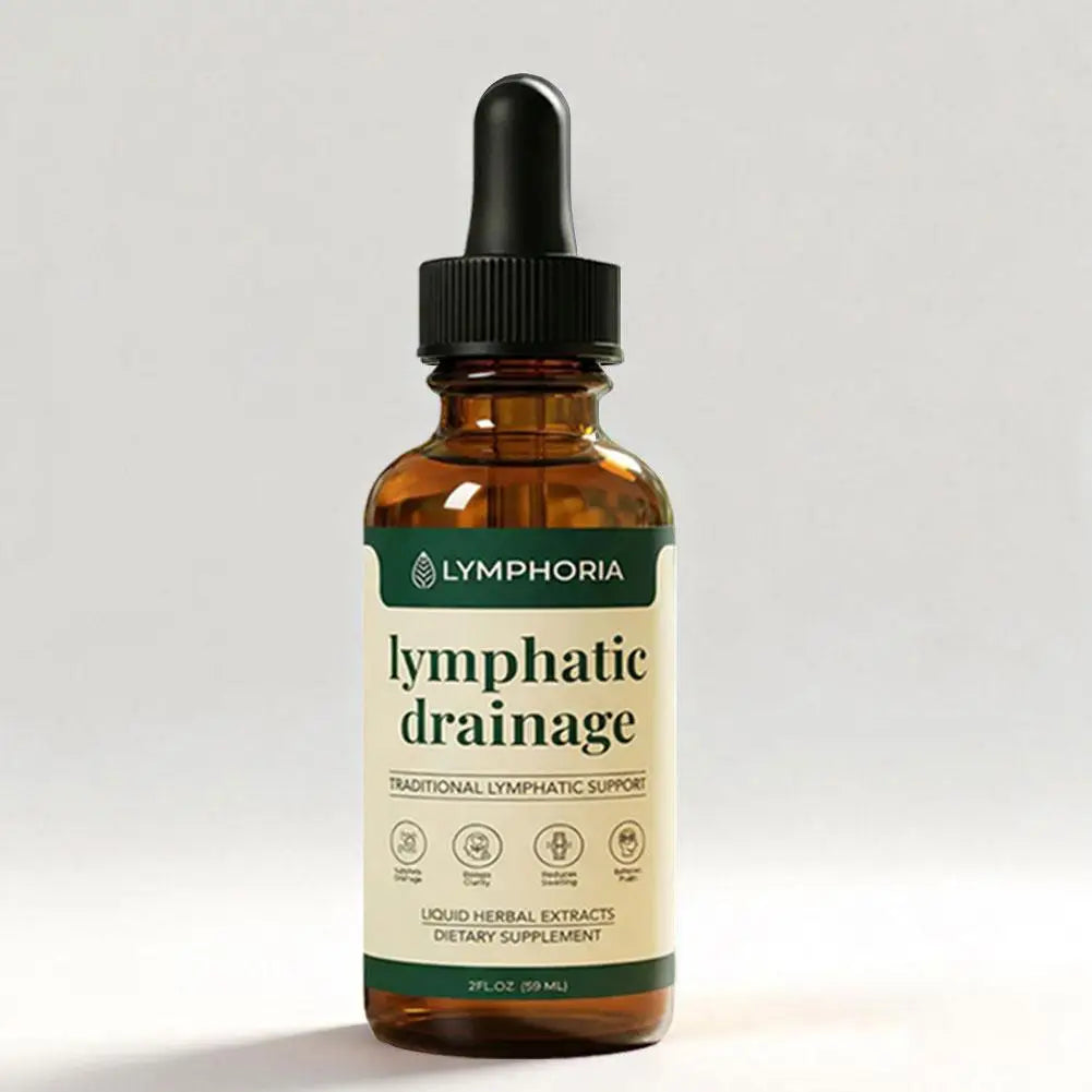 60ml Lymphatic Drainage Drops Natural Herbal Extract Liquid Swelling Discomfort Relief Circulatory Support Daily Body Care