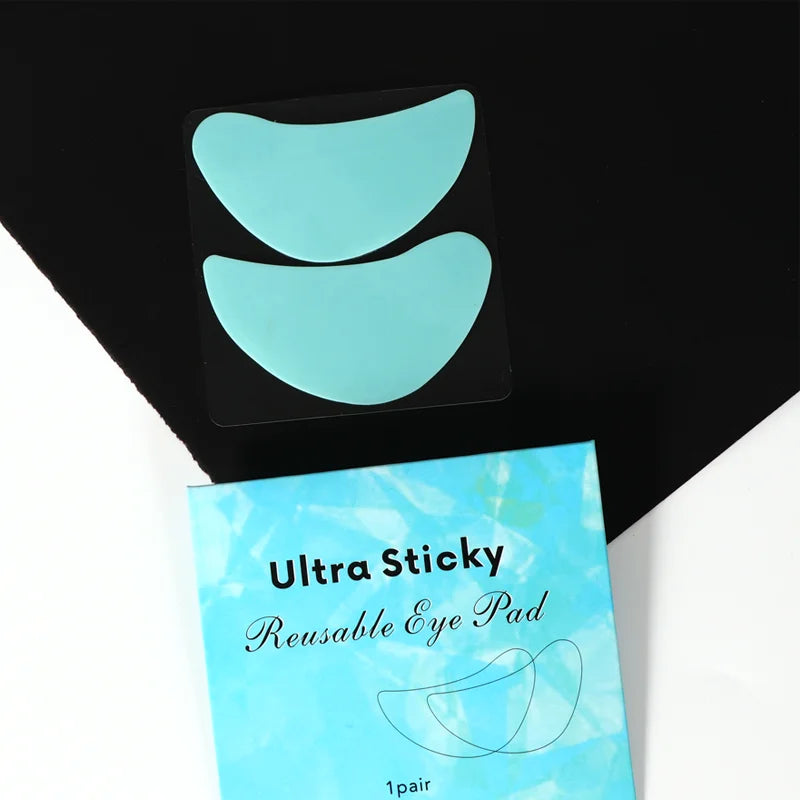 RISI Large Size Strong Sticky Silicone Eye Patches Reusable Eye Patches Eyelash Extensions Under Eye Patches