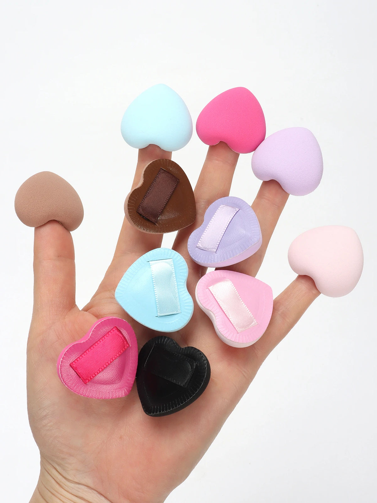 5/10/20Pcs Super Soft Cotton Candy Makeup Puff Necessary Wet Dry Use Air Cushion Powder Puff Multifunction Portable Makeup Sponge