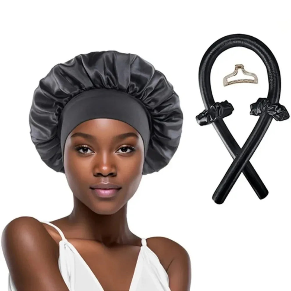 3/4/5/9Pcs Silk Sleep Set Eye Mask Satin Bonnet Memory Foam Pillow Gua Sha Ice Roller Face Massager Women Gift Style Accessories