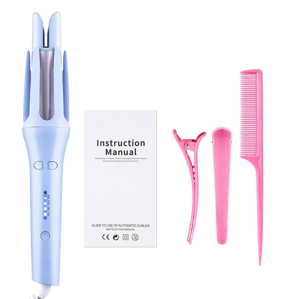 Tinsol 2 in 1 Auto Hair Curling Iron Ceramic Rotating Air Curler Air Spin Wand Styler Curl Machine Magic Hair Curler Automatic