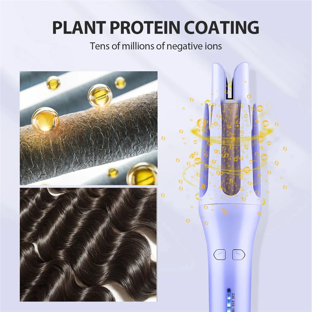 Tinsol 2 in 1 Auto Hair Curling Iron Ceramic Rotating Air Curler Air Spin Wand Styler Curl Machine Magic Hair Curler Automatic