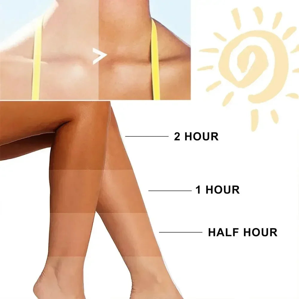 Nourishing natural tanning cream, durable skin tanning agent for face and body, bronzing self tanning lotion */&