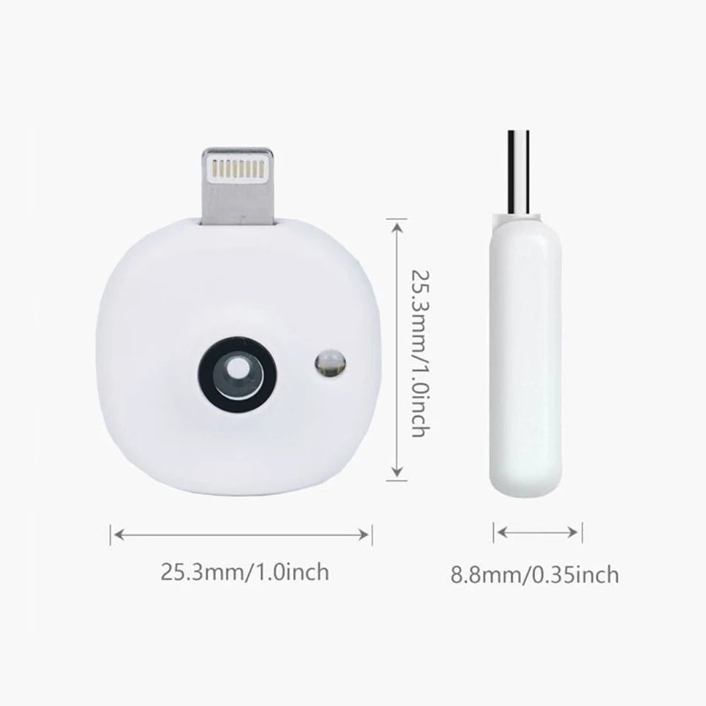 Mini UV Camera for iPhone Android Phone Visible Facial Sunscreen Protection Portable UV Camera for Sunscreen Test