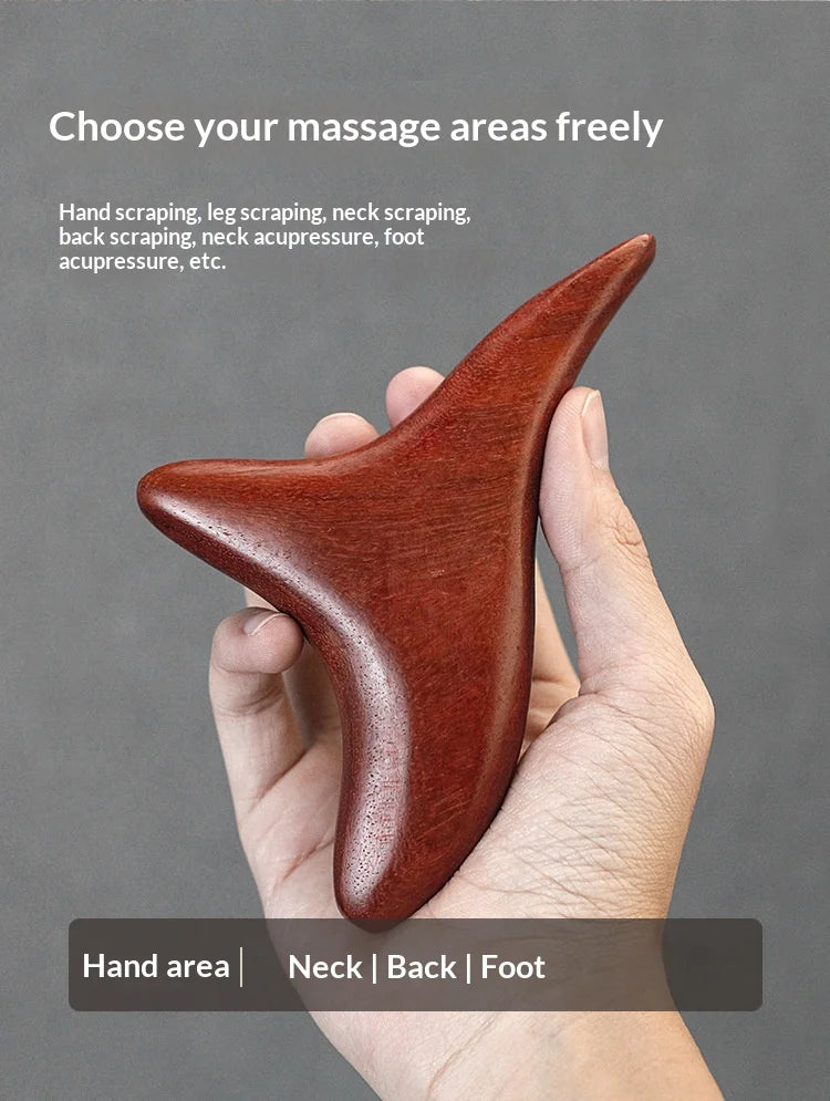 Trigger Point Gua Sha Tool,Professional Lymphatic Drainage Device,Wooden Massage Equipment,Suitable for Back,Legs,Hands and Face