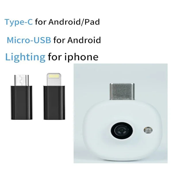 Mini UV Camera for iPhone Android Phone Visible Facial Sunscreen Protection Portable UV Camera for Sunscreen Test