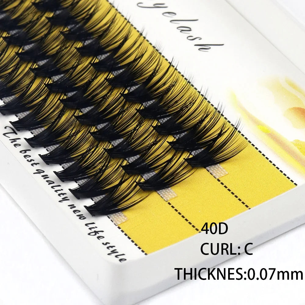 20/30D Mink Eyelashes Natural Eyelash Bunches 1 Box/60 Bundle 3D Russian Individual Eyelash Cluster Makeup Tool Lashes Wholesale