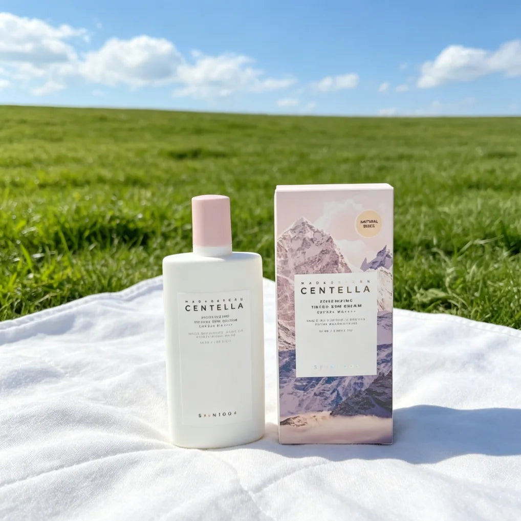 SKIN1004 Centella Poremizing Tinted Sun Cream SPF50+ Color Correcting Sunscreen Lightweight Pore Care Oily Skin K-Beauty 50ml