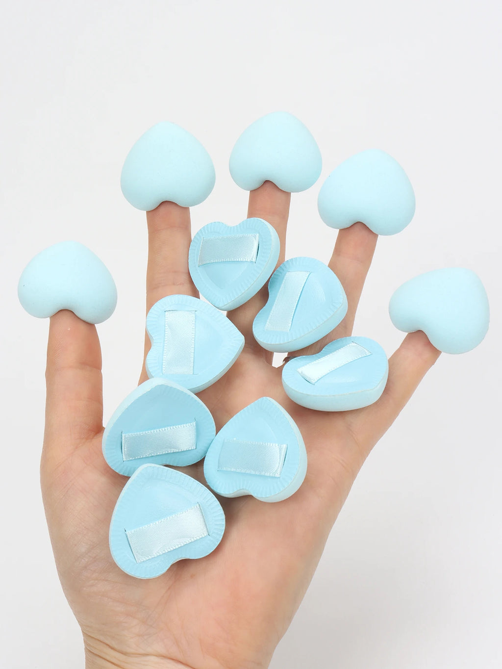 5/10/20Pcs Super Soft Cotton Candy Makeup Puff Necessary Wet Dry Use Air Cushion Powder Puff Multifunction Portable Makeup Sponge