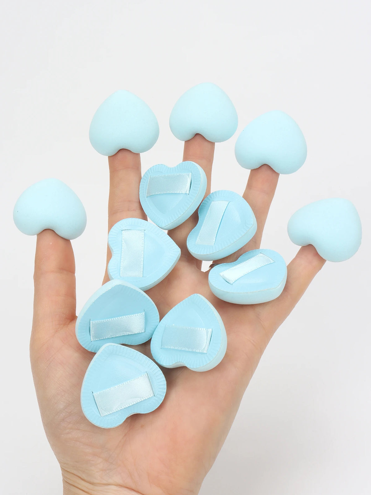 5/10/20Pcs Super Soft Cotton Candy Makeup Puff Necessary Wet Dry Use Air Cushion Powder Puff Multifunction Portable Makeup Sponge