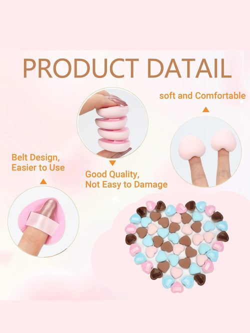 5/10/20Pcs Super Soft Cotton Candy Makeup Puff Necessary Wet Dry Use Air Cushion Powder Puff Multifunction Portable Makeup Sponge