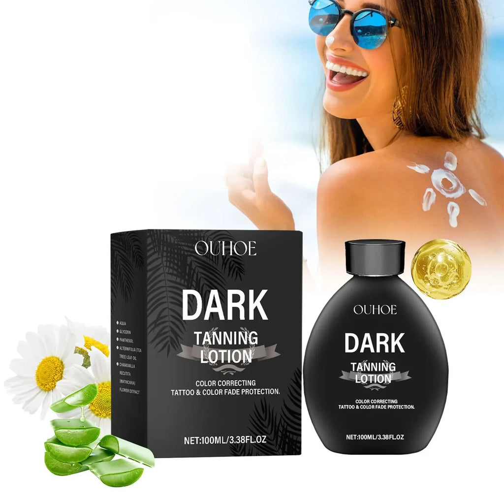 Self Tanning Lotion Long Lasting Bronzer Dark Wheat Sunless Tanner For Face Body Solarium Moisturizing Nourish Fake Tan Cream