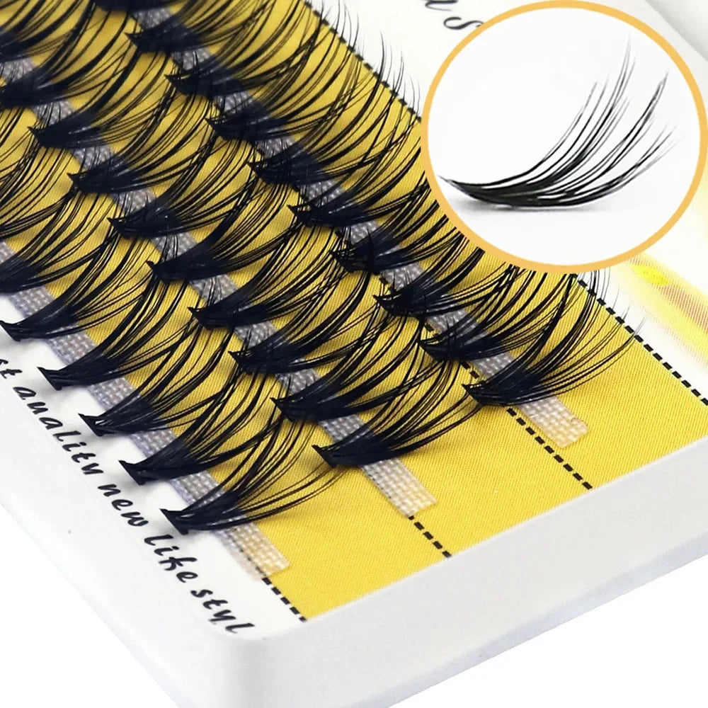 20/30D Mink Eyelashes Natural Eyelash Bunches 1 Box/60 Bundle 3D Russian Individual Eyelash Cluster Makeup Tool Lashes Wholesale