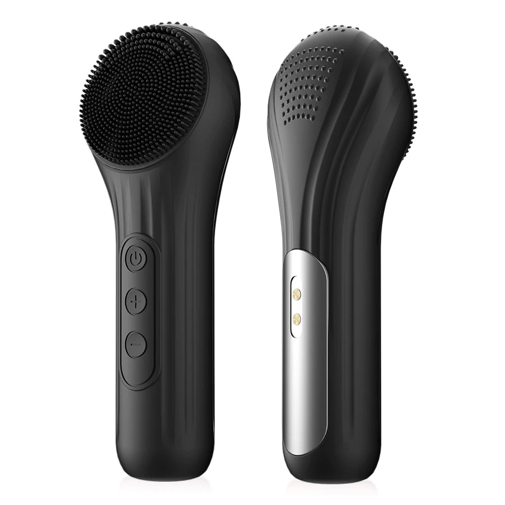 Sonic Waterproof Facial Cleansing Brush Rechargeable Scrubber Exfoliating Vibrating Deep Clean Face Cleaner Skin Care Tool