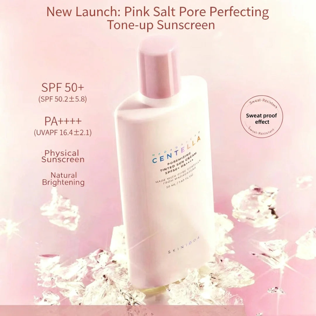 SKIN1004 Centella Poremizing Tinted Sun Cream SPF50+ Color Correcting Sunscreen Lightweight Pore Care Oily Skin K-Beauty 50ml