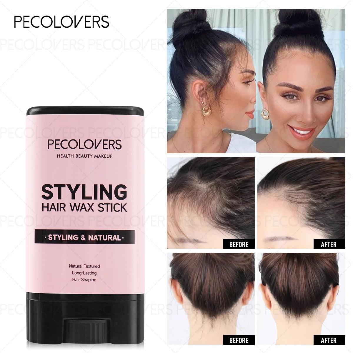 1pc Scented Hair Wax Stick Smooths Frizz  Long-Lasting Styling Wax Sticks Non-greasy Smooth Hair Oil Stick