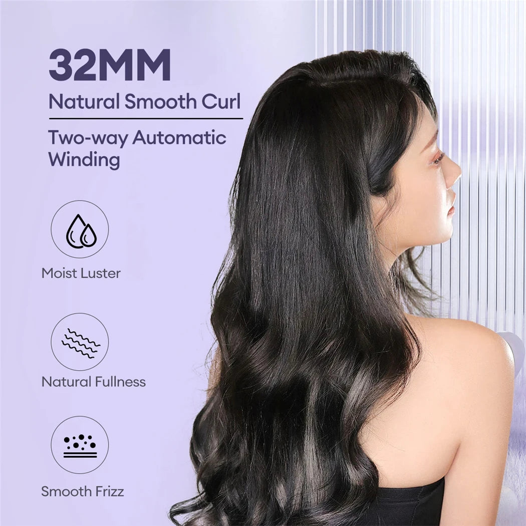 Tinsol 2 in 1 Auto Hair Curling Iron Ceramic Rotating Air Curler Air Spin Wand Styler Curl Machine Magic Hair Curler Automatic