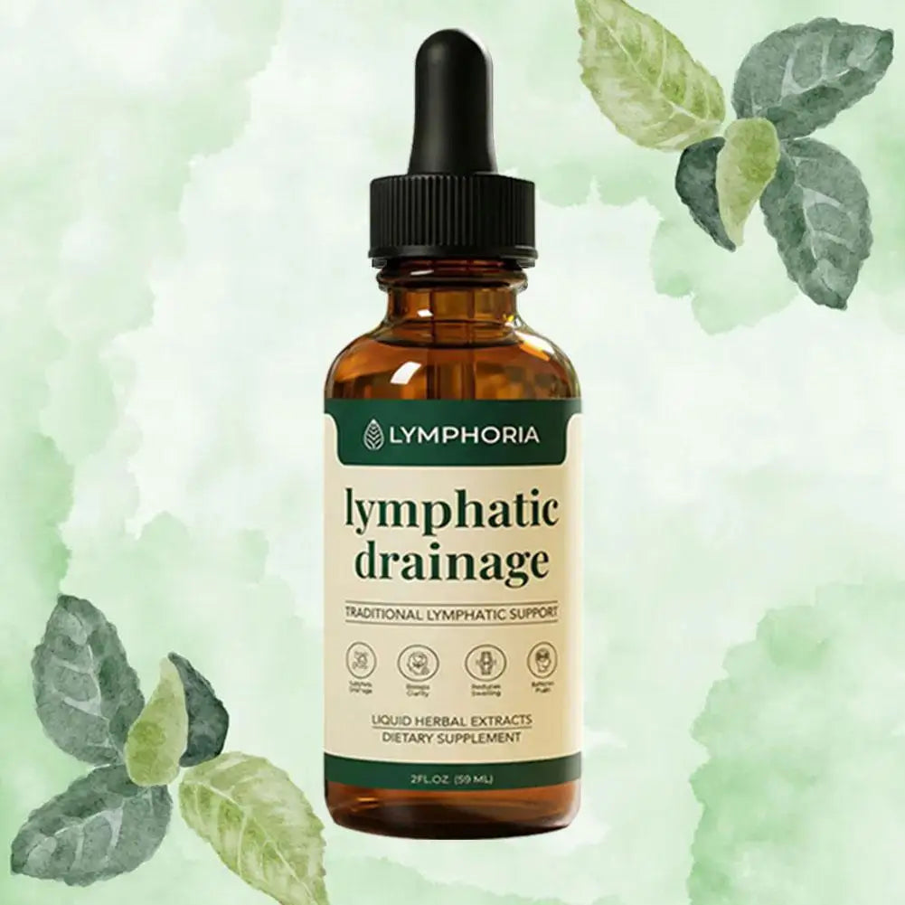 60ml Lymphatic Drainage Drops Natural Herbal Extract Liquid Swelling Discomfort Relief Circulatory Support Daily Body Care
