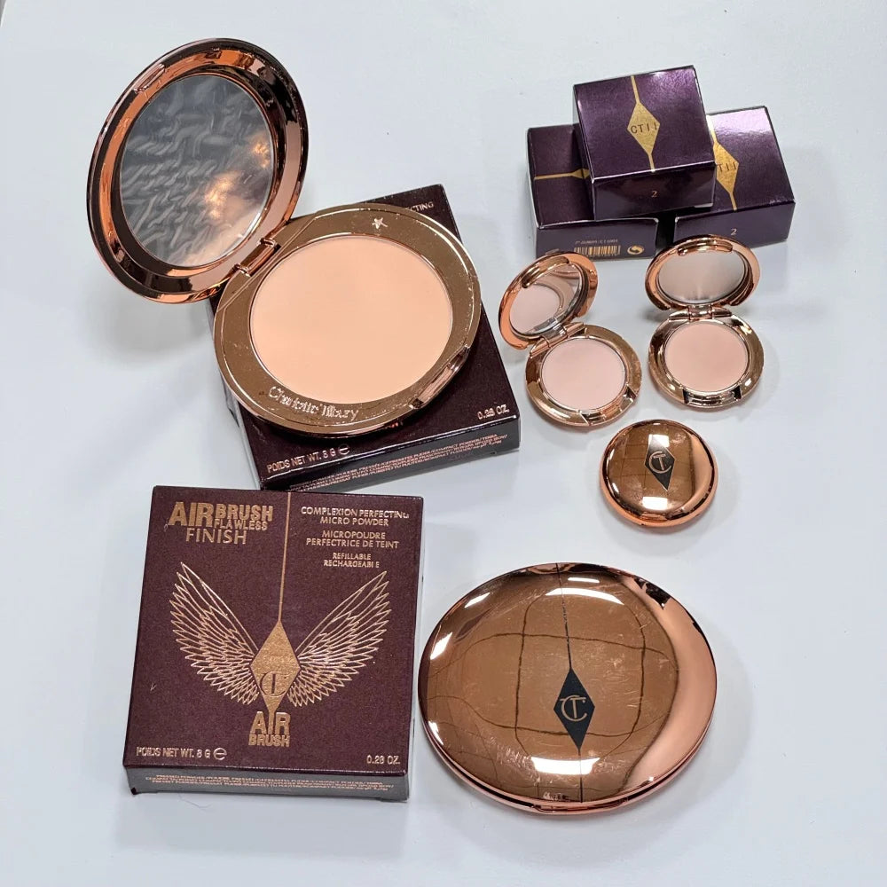 Charlotte Tilbury Liquid Foundation Cushion Foundation Setting Spray Pressed Powder Concealer Natural Hydrating Flawless Makeup