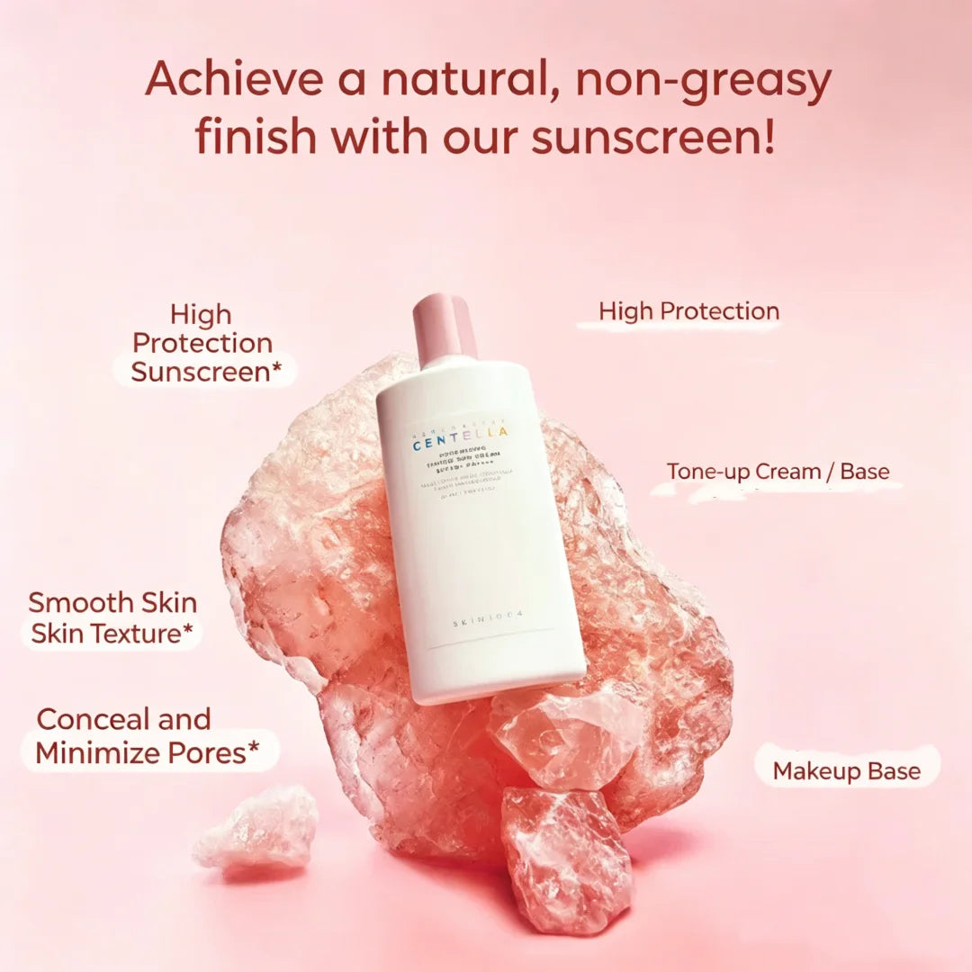 SKIN1004 Centella Poremizing Tinted Sun Cream SPF50+ Color Correcting Sunscreen Lightweight Pore Care Oily Skin K-Beauty 50ml