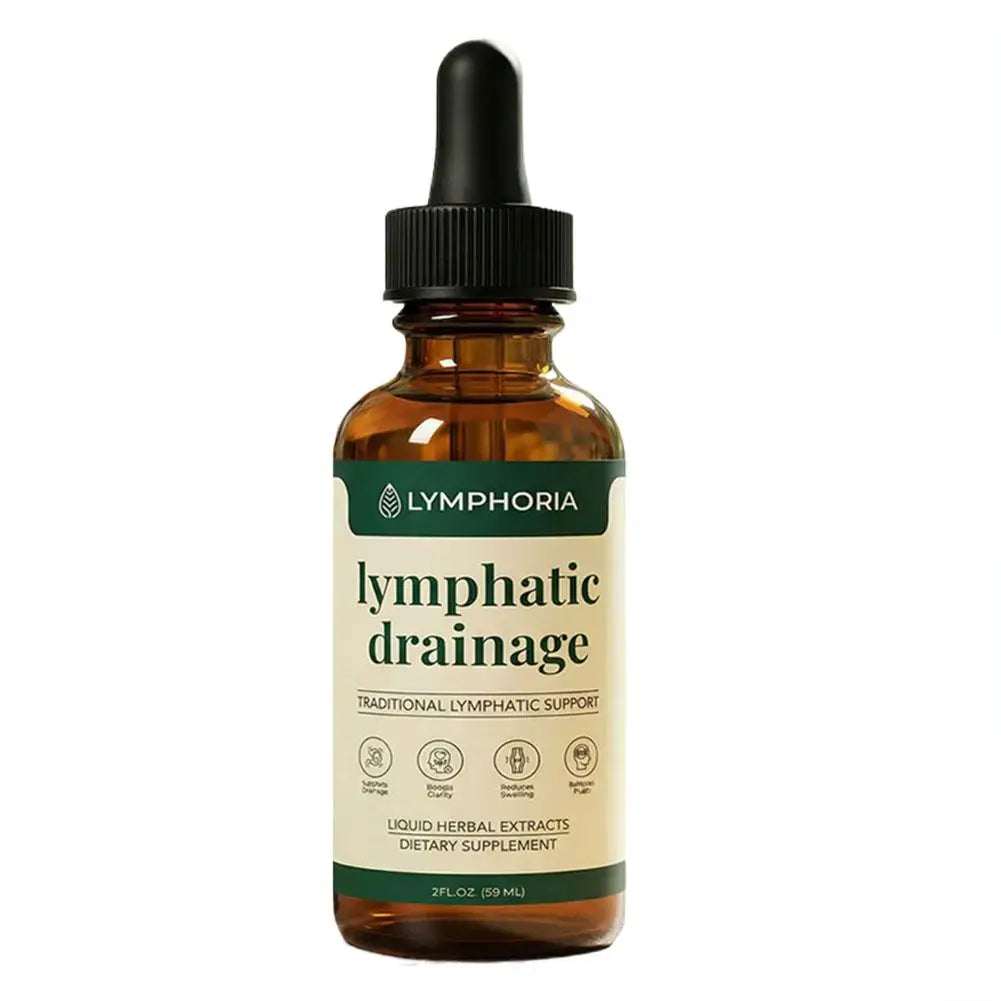 60ml Lymphatic Drainage Drops Natural Herbal Extract Liquid Swelling Discomfort Relief Circulatory Support Daily Body Care