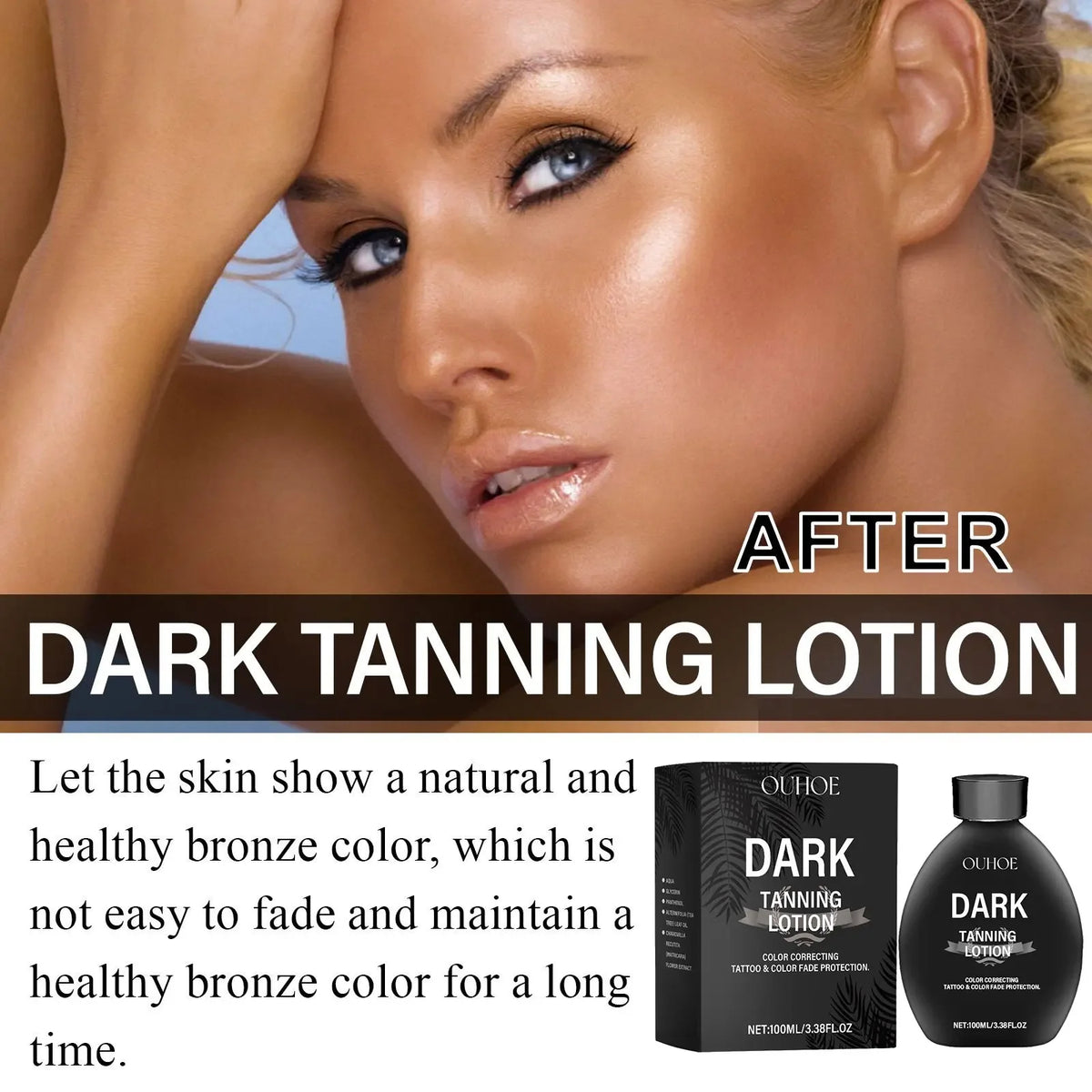 Self Tanning Lotion Long Lasting Bronzer Dark Wheat Sunless Tanner For Face Body Solarium Moisturizing Nourish Fake Tan Cream